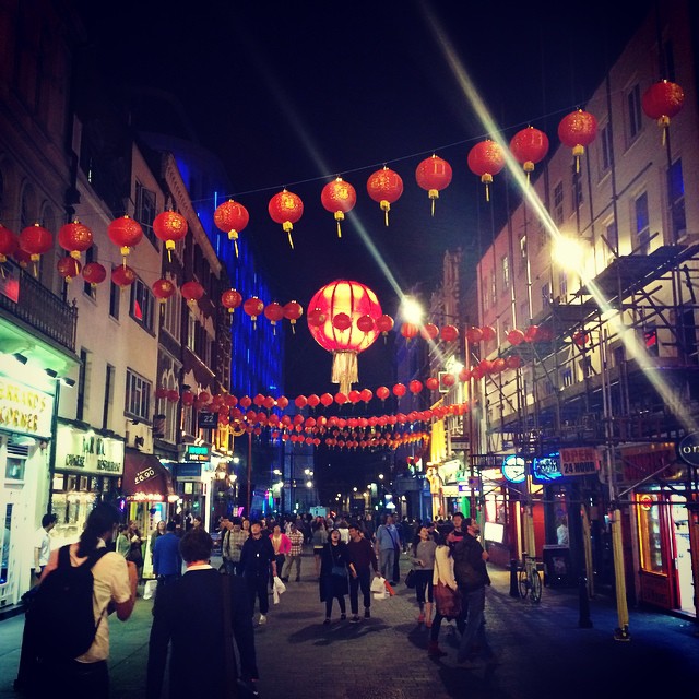 Chinatown in London last night