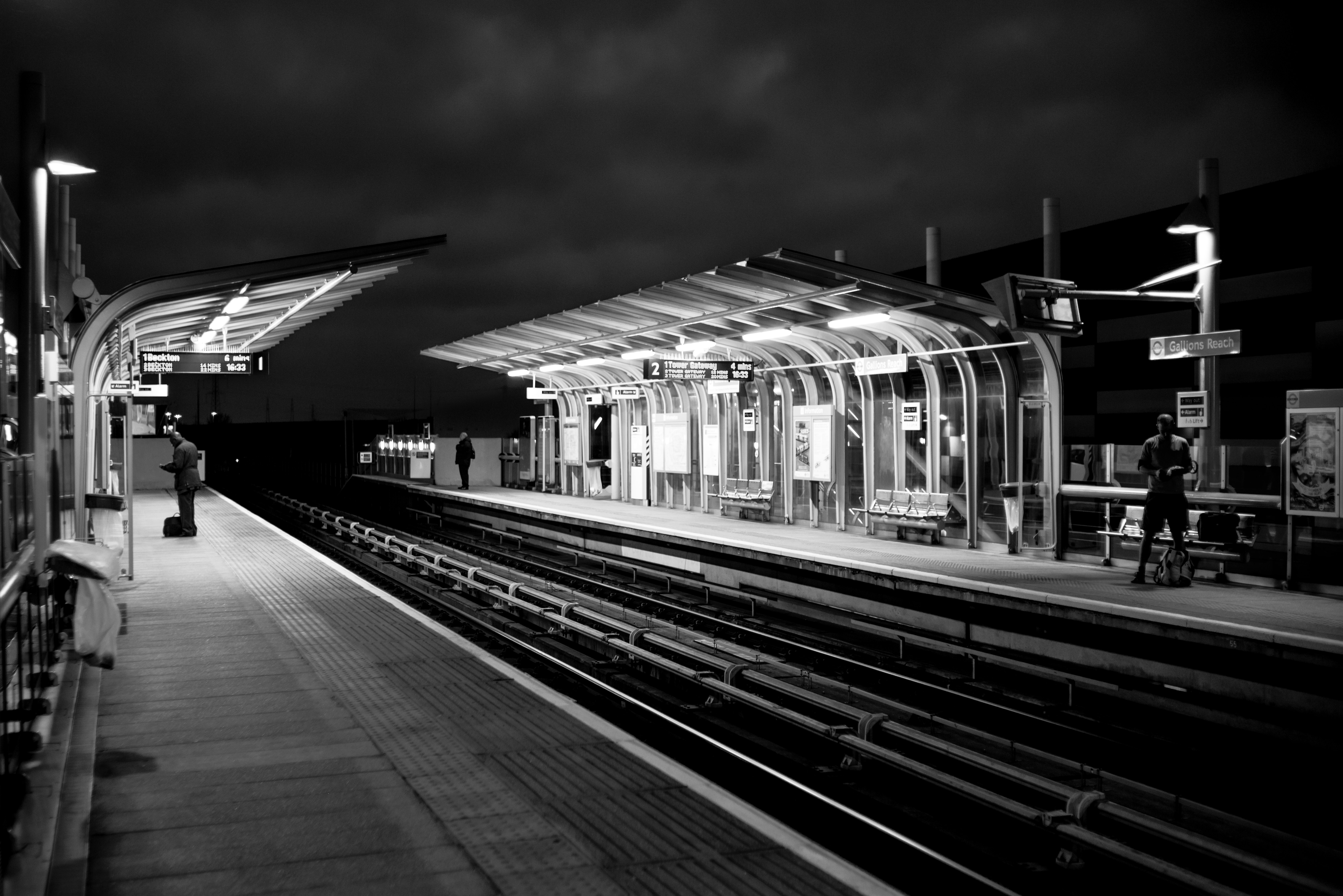 Waiting for the train