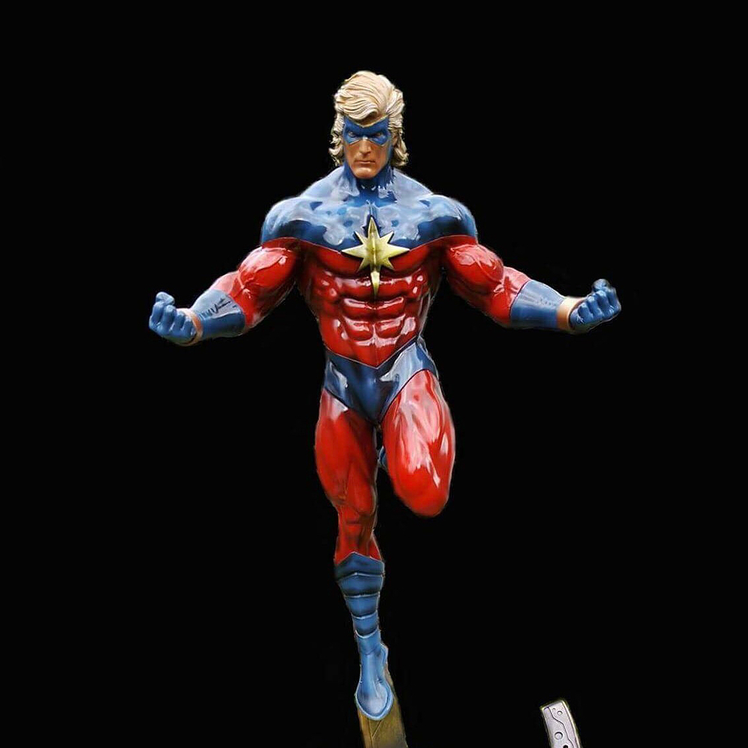 Captain Marvel vs Thanos is painted, awesome job by Ian, can’t wait to display it ! :)