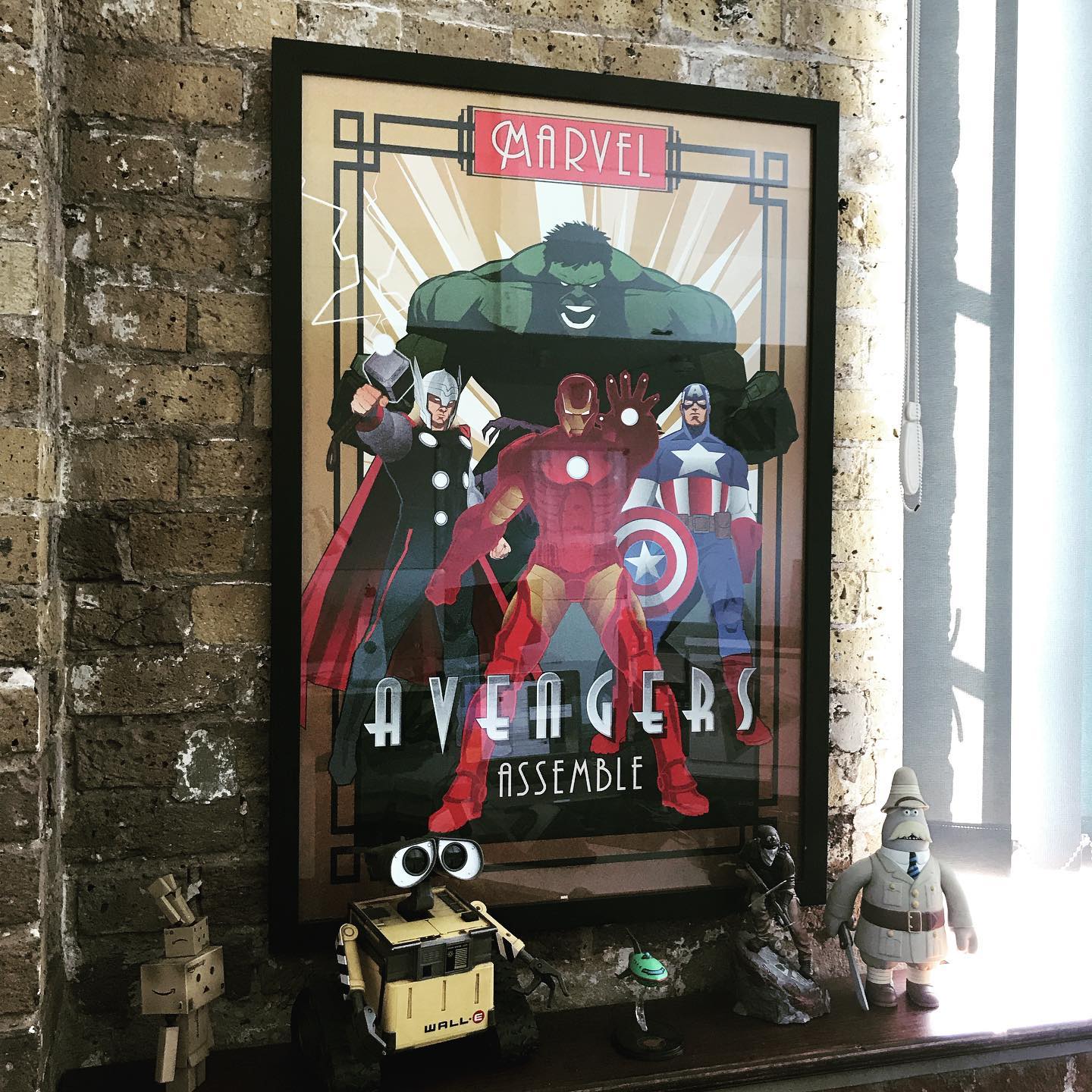 New poster for the office, looks great against the brick wall :)