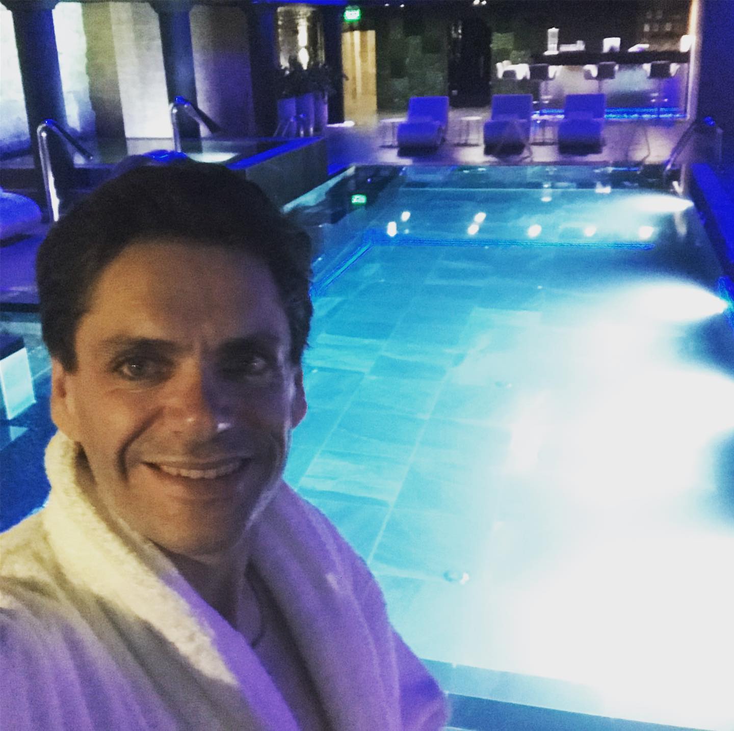 Yep, nothing like a nice swim in the morning … love this place !!