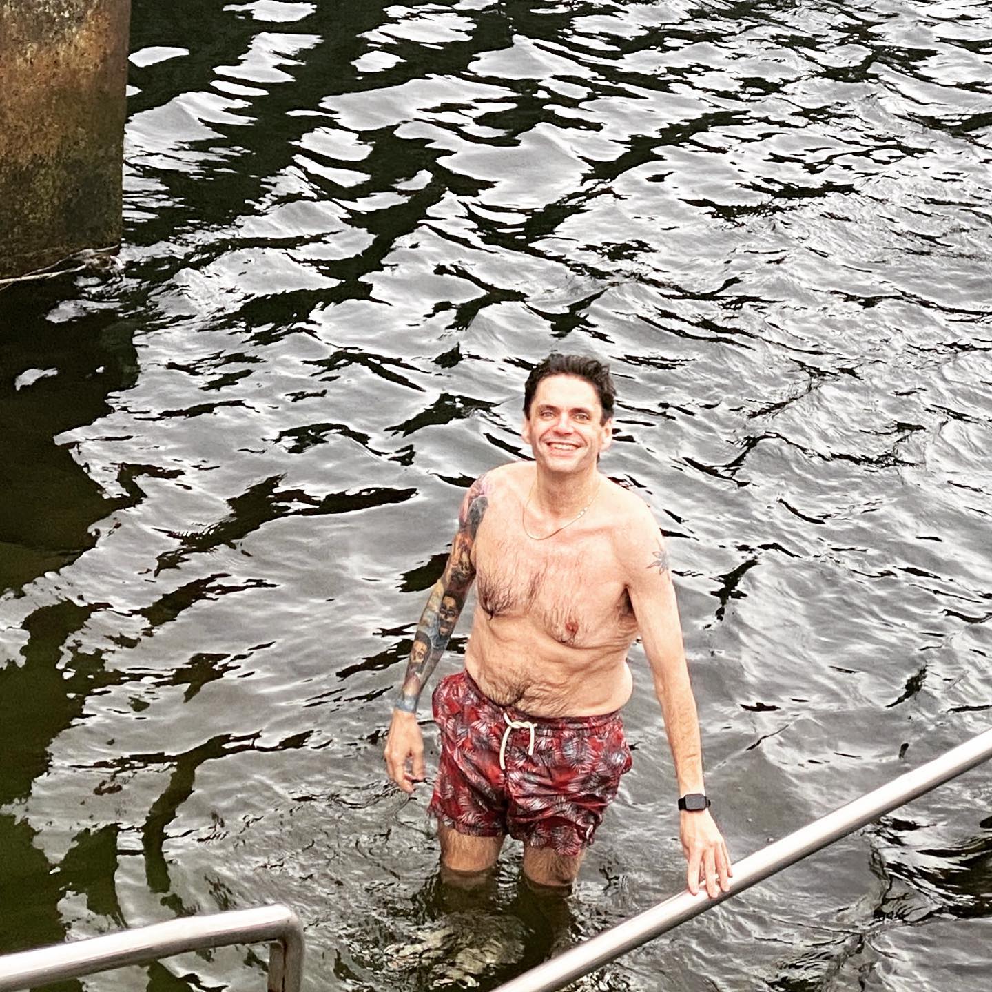 Primeiro banho do ano já feito, mantendo-se a tradição