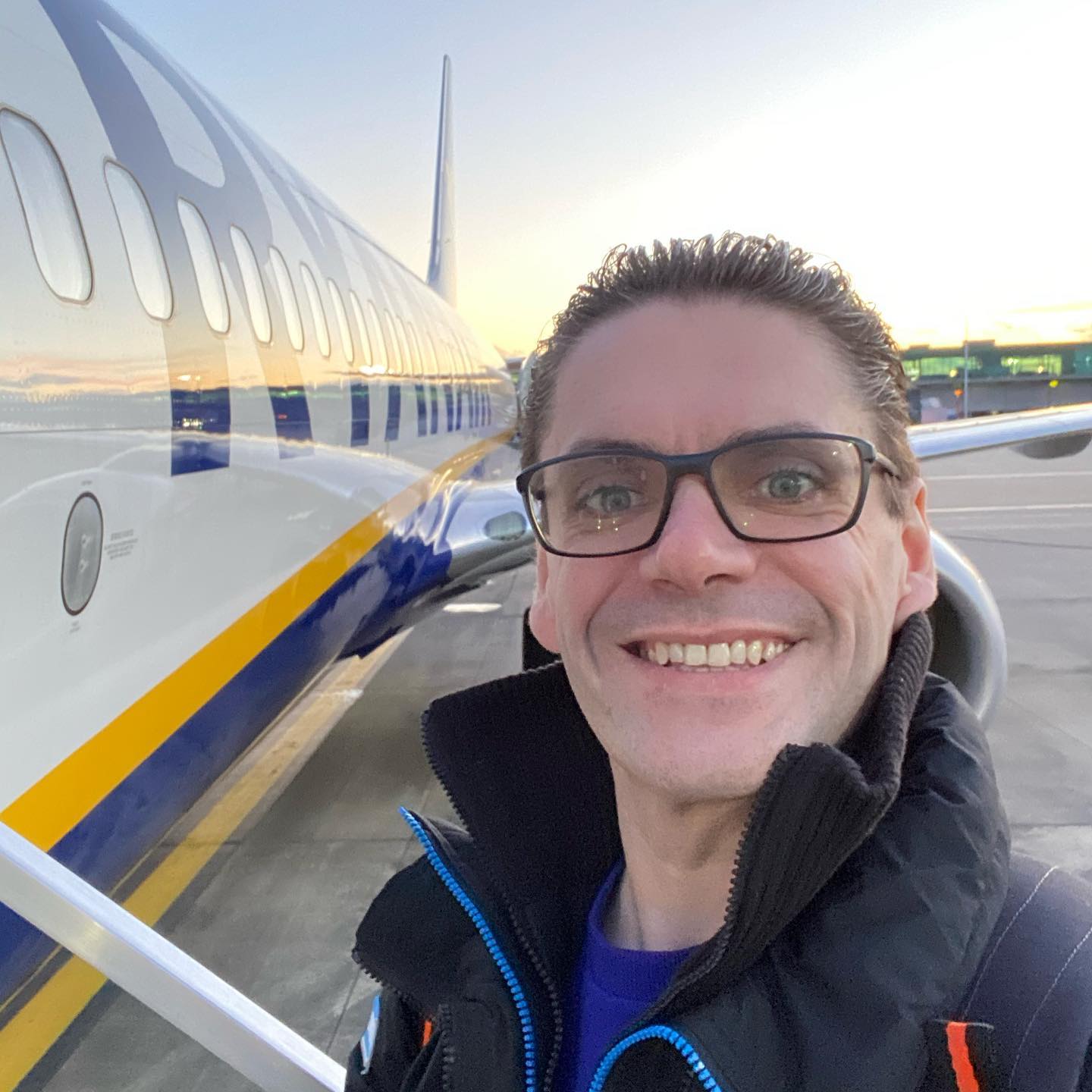 Mandatory outside the plane selfie !!