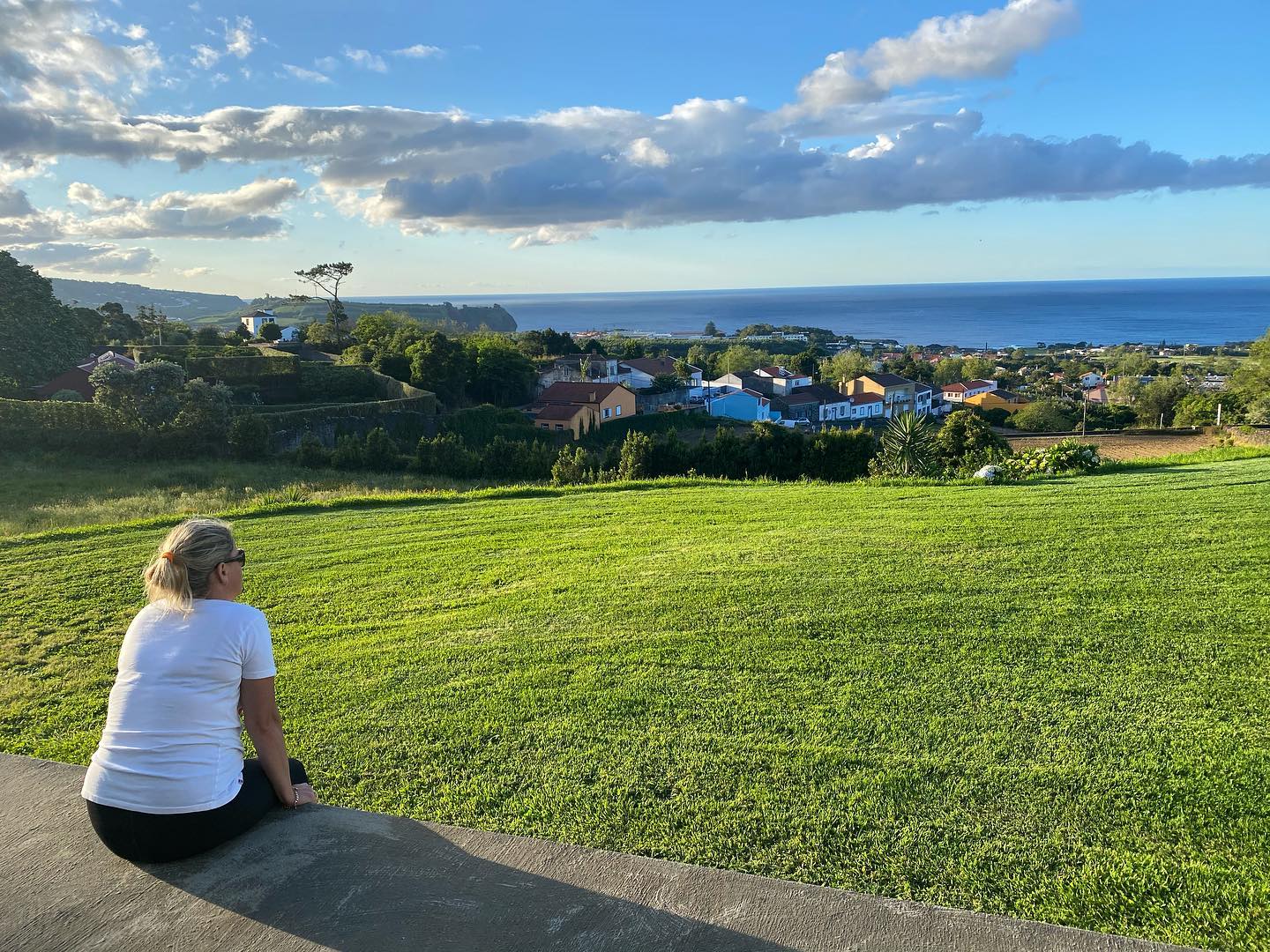 Val enjoying the sunset