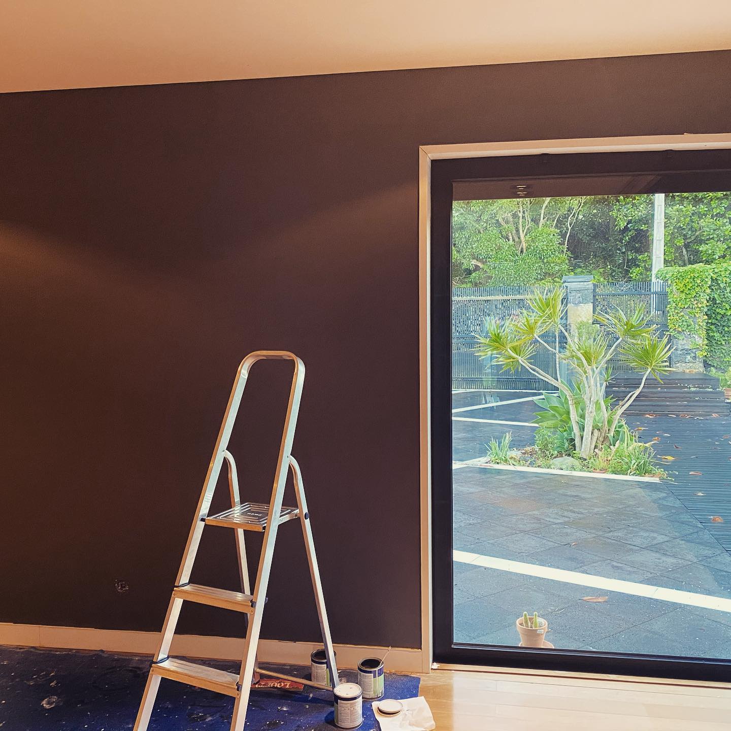 Spent the Sunday painting the TV room, I hate painting, but it’s coming out great !