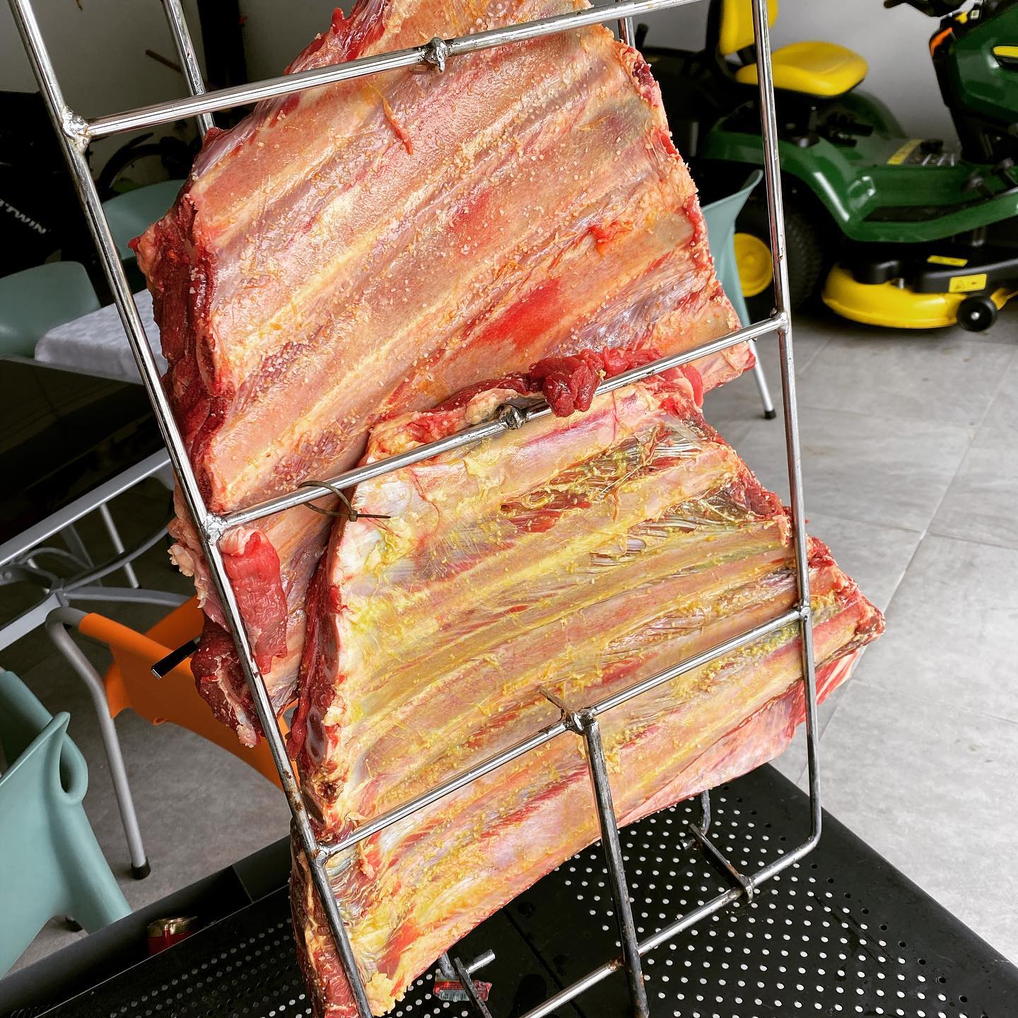 Today’s Menu … Costelao de Boi … now for 6 hours of slow roast on coals