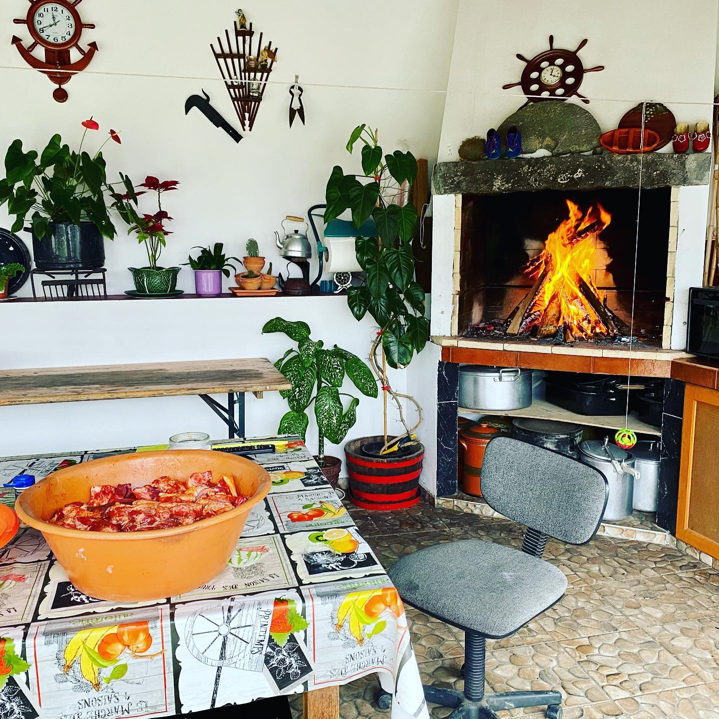 After the slaughter, comes a BBQ