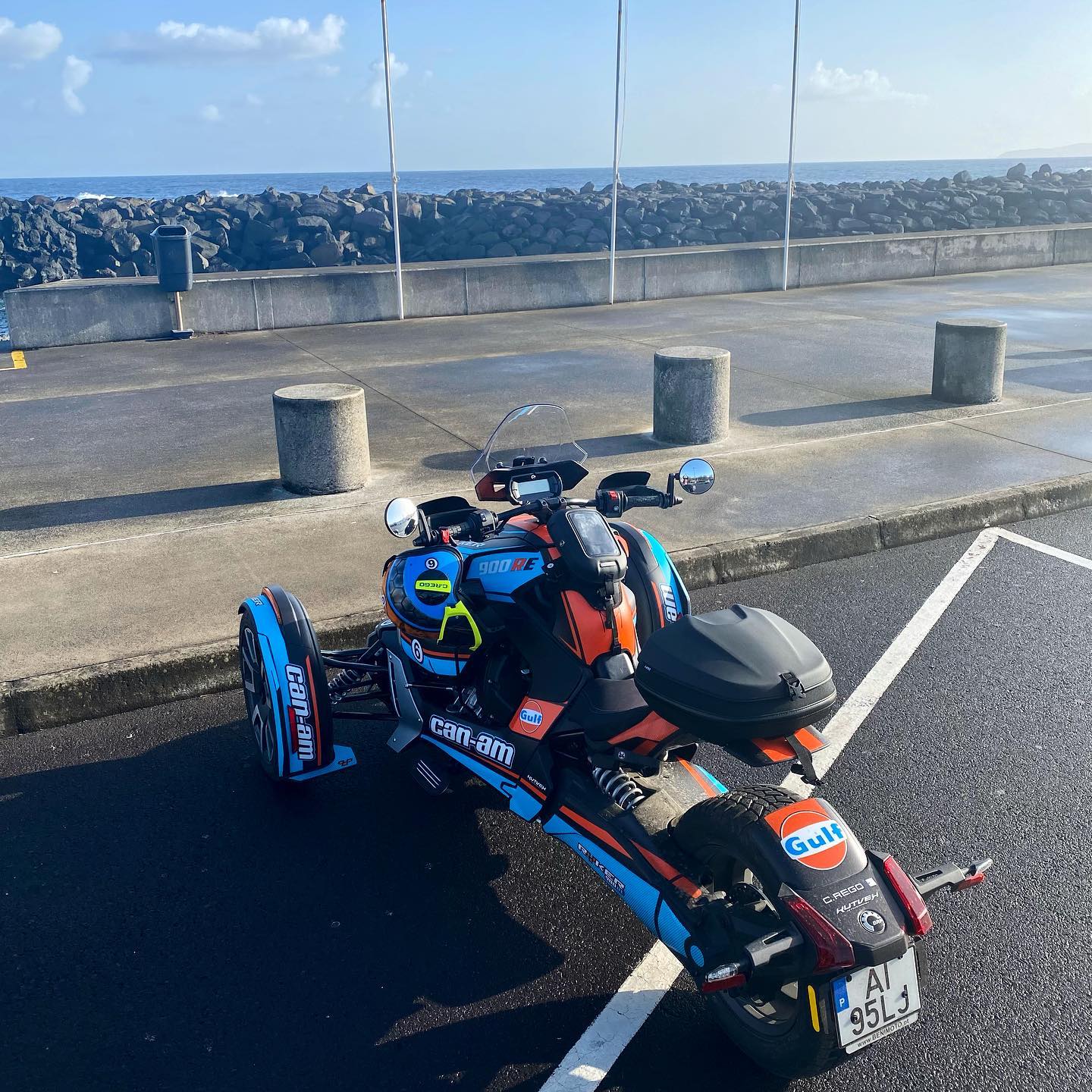 Enjoying a ride on a nice winters day