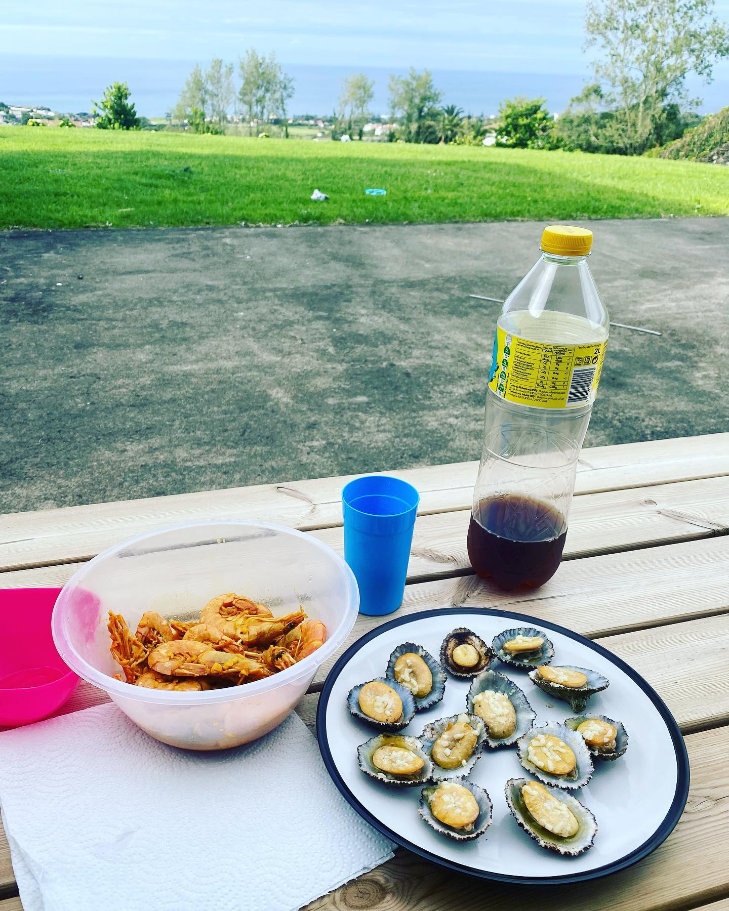 Perfect day for some Lapas and Shrimp