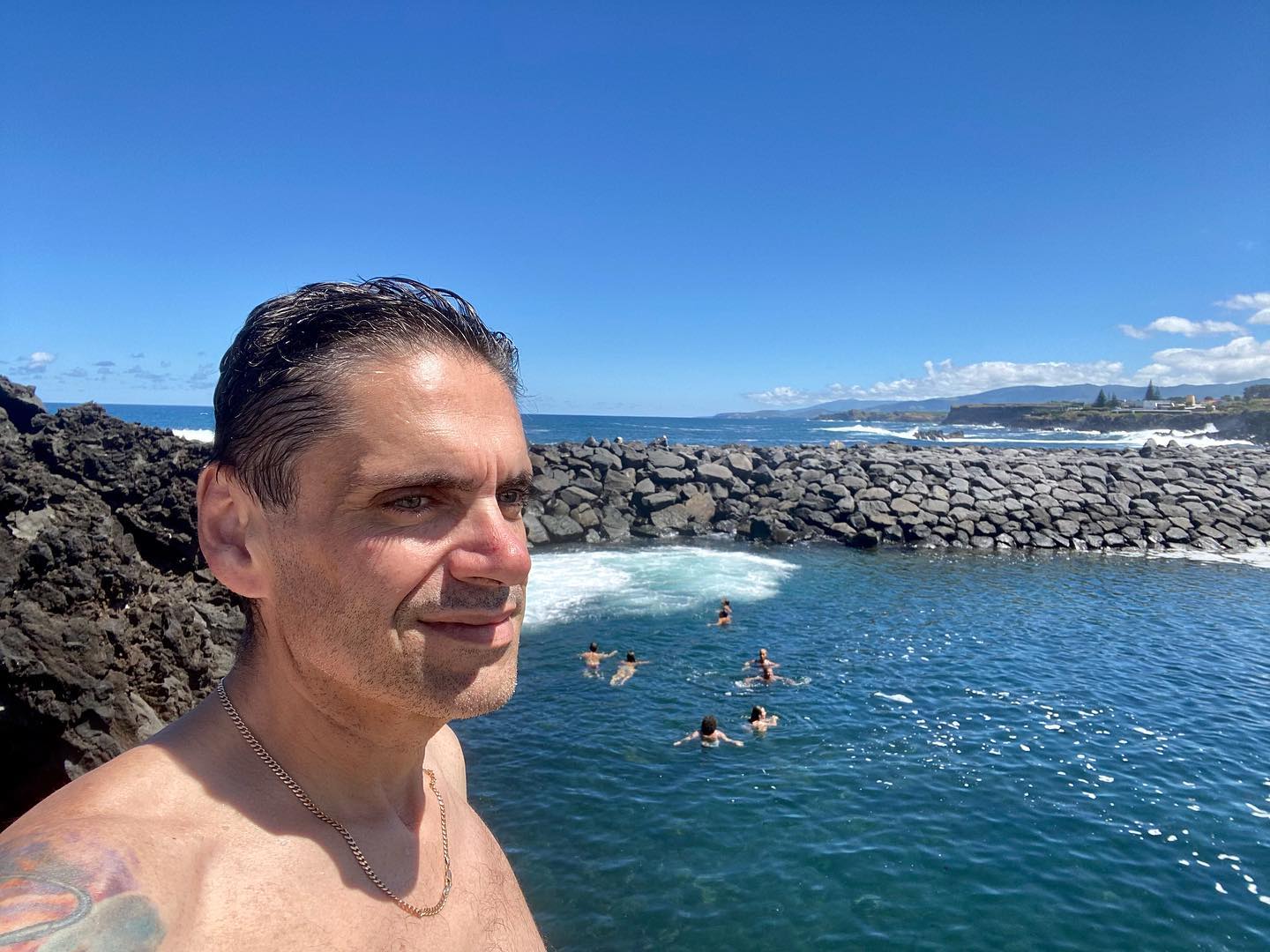 Awesome weather for a quick swim