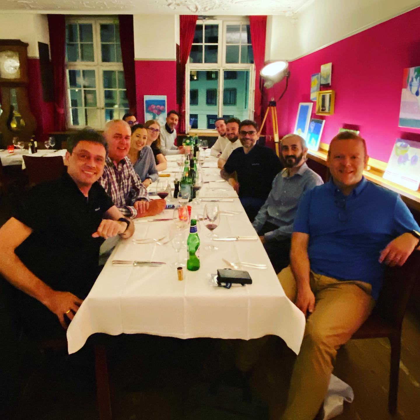 Dinner with the team