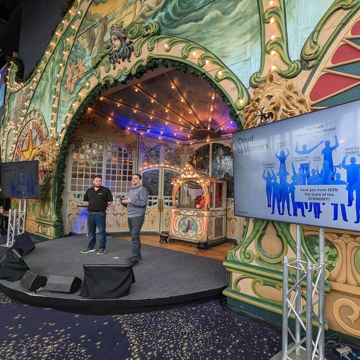 Was great teaming with Joe Morgan for our combined speech on saving the cloud from the grasps of the hyperscalers