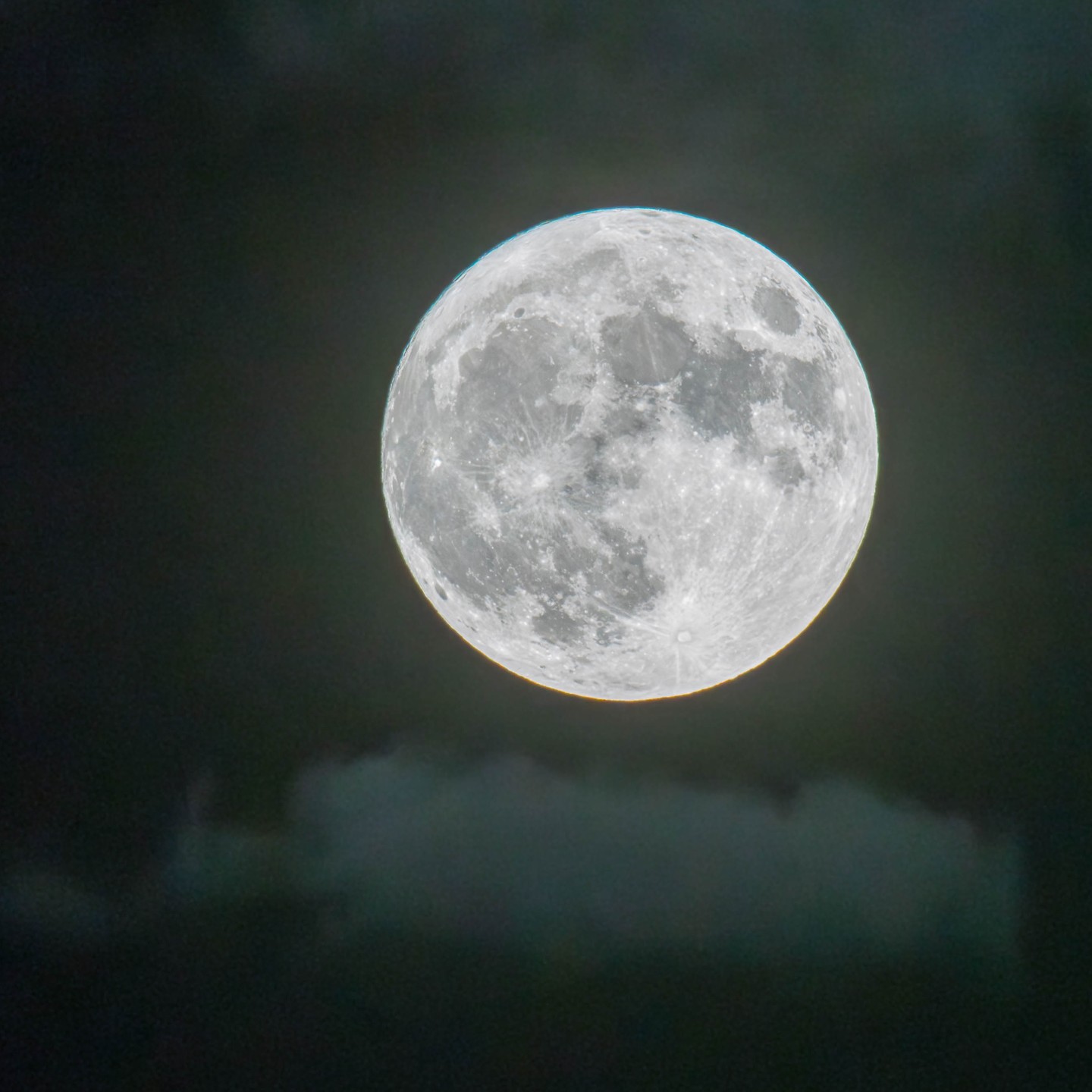 Tonight’s Super Moon on my Long Lens