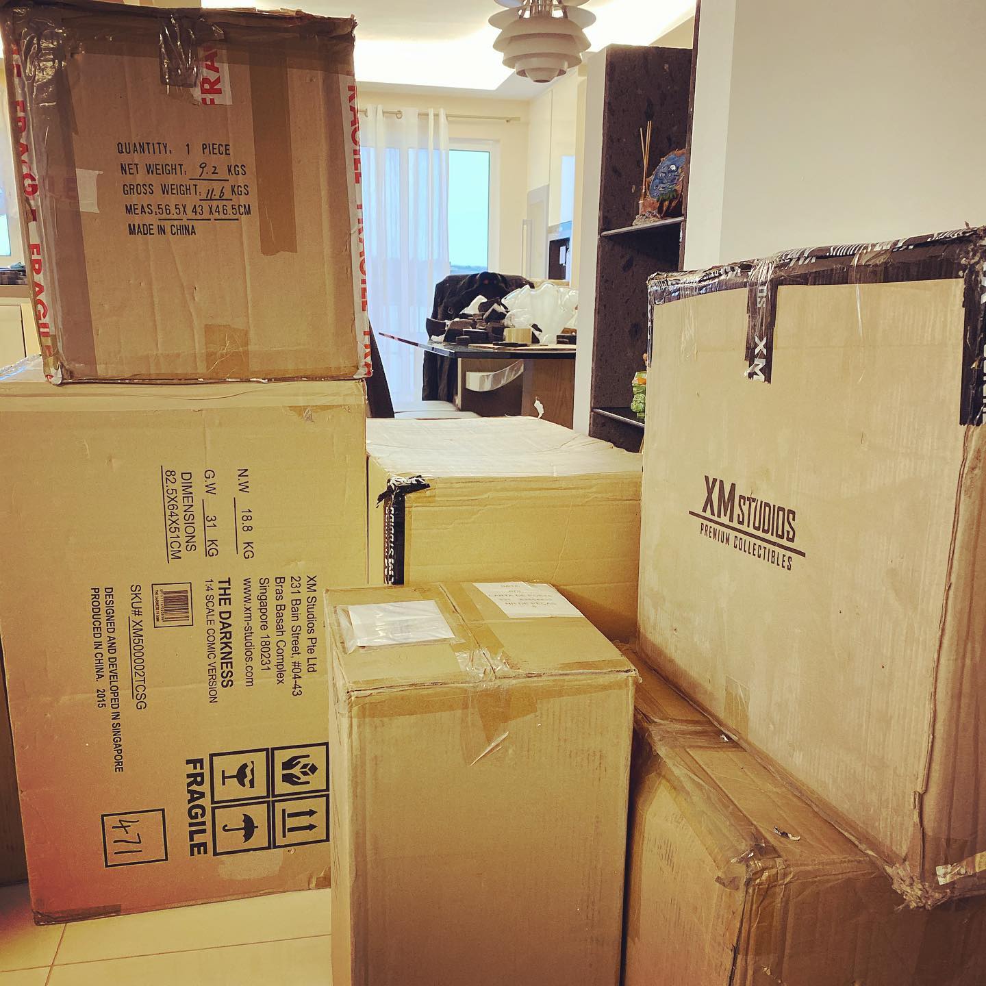 Waiting for movers to arrive for what should be my last house move ever !!!