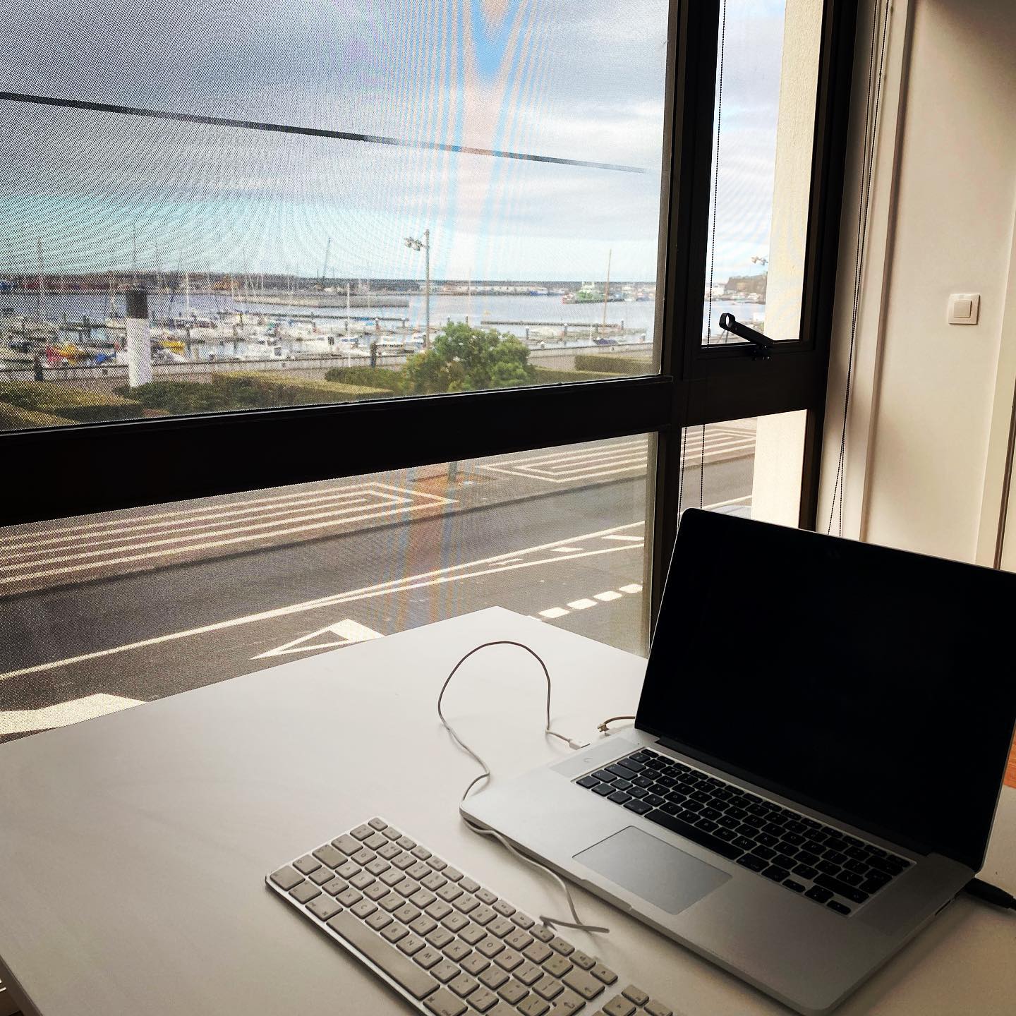 Working at our new office in Ponta Delgada 🙂